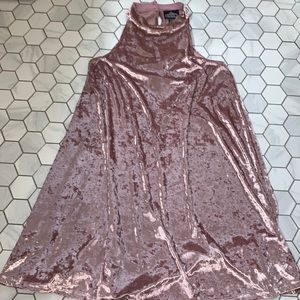 Champagne velvet dress